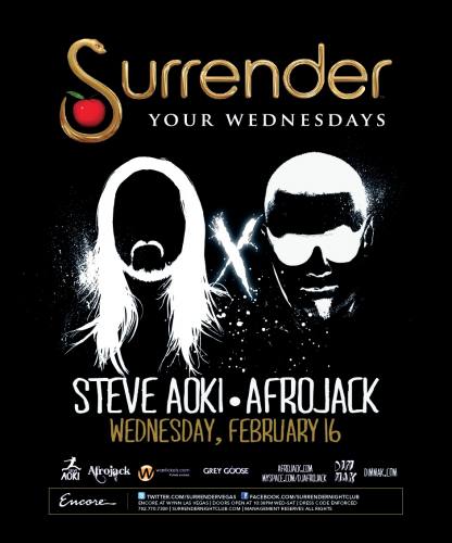 Steve Aoki & Afrojack @ Surrender Nightclub