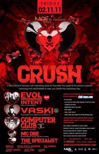 CRUSH w/ Evol Intent, Vaski, Computer Club @ Motor
