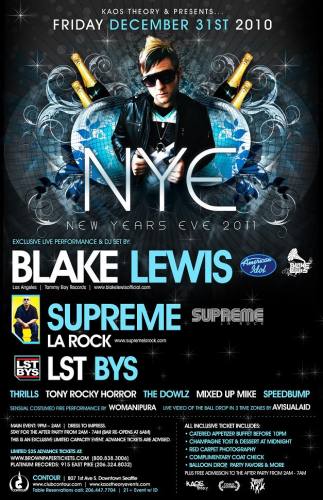 New Years Eve w/ BLAKE LEWIS