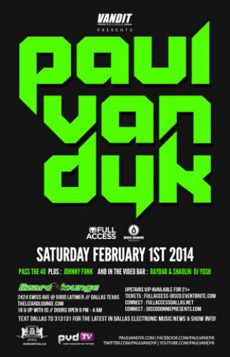 Paul van Dyk @ Lizard Lounge (02-01-2014)
