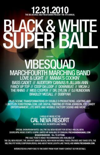 Black and White Superball featuring VibeSquaD