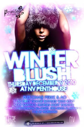 WINTER BLUSH Thursday, Dec 9th @ NV Penthouse Lounge