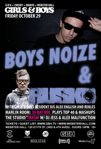 Girls & Boys w/ Boys Noize + Rusko @ Webster Hall