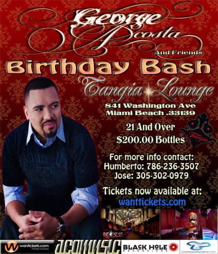 George Acostas B-day Celebration @ Tangia Lounge