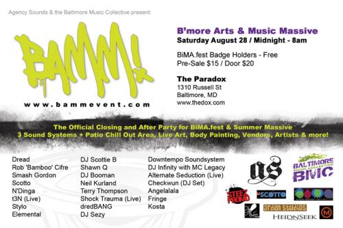 BAMM!  Official Summer Massive & BiMA After Party