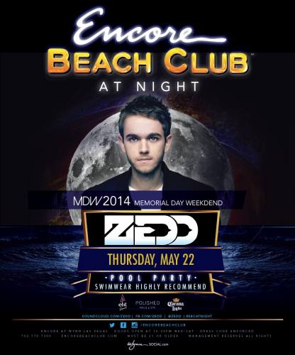 Zedd @ Encore Beach Club (05-22-2014)