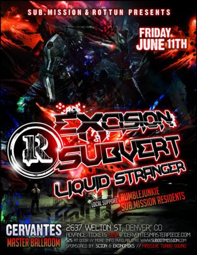 Sub.mission and Rottun Present EXCISION & more