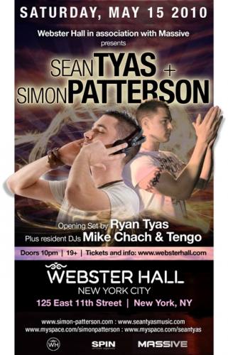 Sean Tyas & Simon Patterson @ Webster Hall