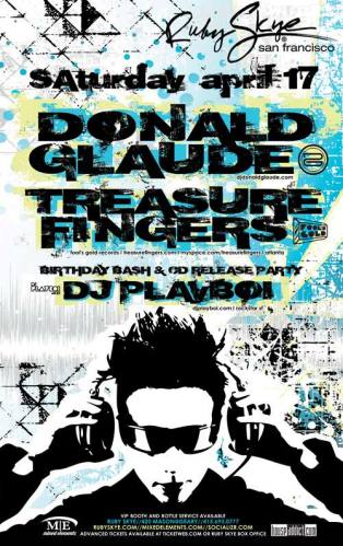Donald Glaude and Treasure Fingers @ Ruby Skye