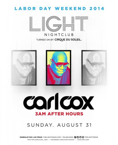 Carl Cox @ Light Nightclub (08-31-2014)