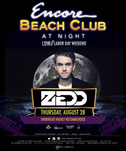 Zedd @ Encore Beach Club at Night
