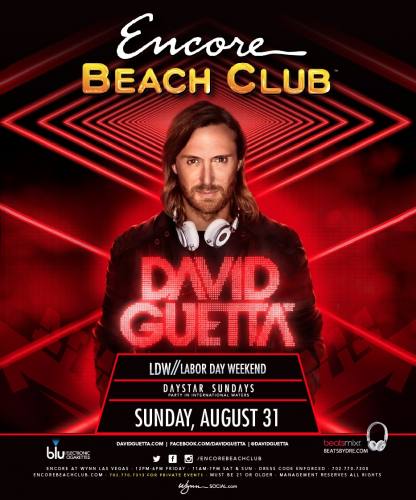 David Guetta @ Encore Beach Club (08-31-2014)