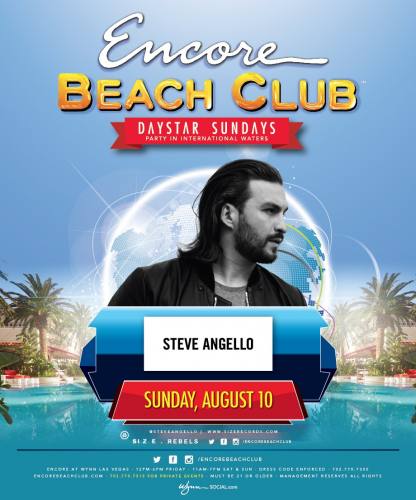 Steve Angello @ Encore Beach Club (08-10-2014)