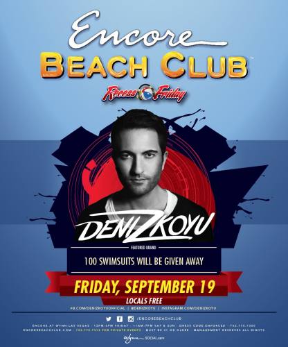 Deniz Koyu @ Encore Beach Club (09-19-2014)