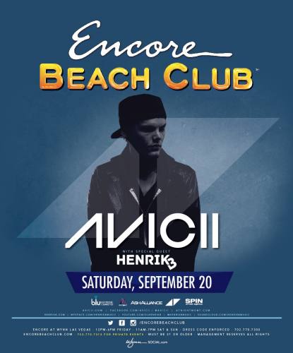 Avicii @ Encore Beach Club (09-20-2014)