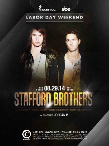 Stafford Brothers @ Create Nightclub (08-29-2014)