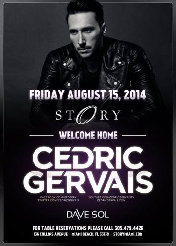 Cedric Gervais @ STORY Miami (08-15-2014)