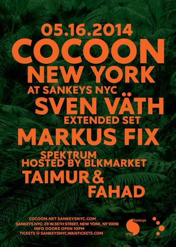 Cocoon New York: Sven Vath & more @ Sankeys NYC