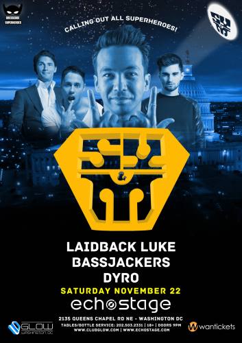 Laidback Luke, Bassjackers, & Dyro @ Echostage