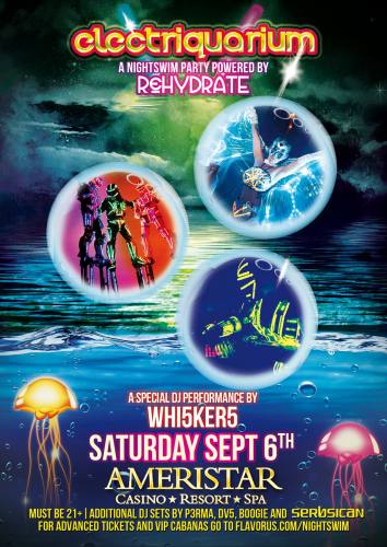 ELECTRIQUARIUM Nightswim Pool Party at Ameristar Sept 6