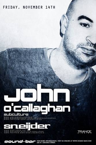 John O'Callaghan @ Sound-Bar