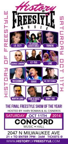 10.11 - HISTORY OF FREESTYLE MUSIC 2014 III - CONCORD MUSIC HALL
