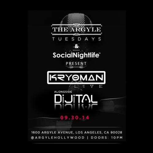 The Argyle Tuesdays with Kryoman Live