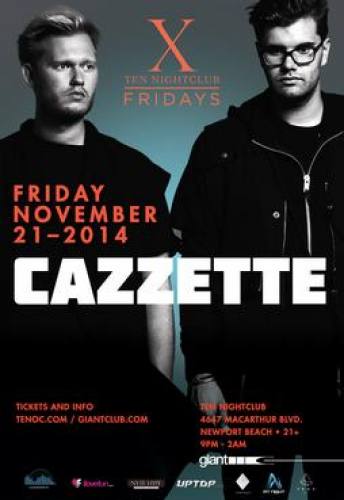 Cazzette @ Ten Nightclub (11-21-2014)