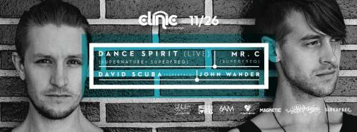 CLINIC Pre-ThanksGiving Celebration with DANCE SPIRIT LIVE (SUPERNATURE), MR C (SUPERFREQ) & FRIENDS