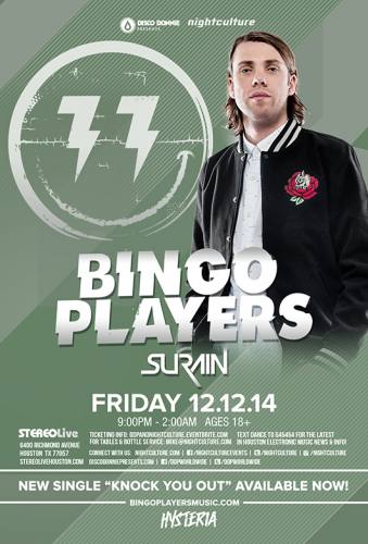 Bingo Players @ Stereo Live (12-12-2014)