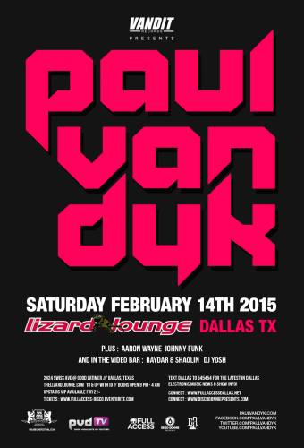Paul van Dyk @ Lizard lounge (02-14-2015)