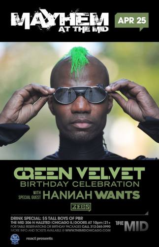 4.25 Green Velvet - Hannah Wants - The Mid	