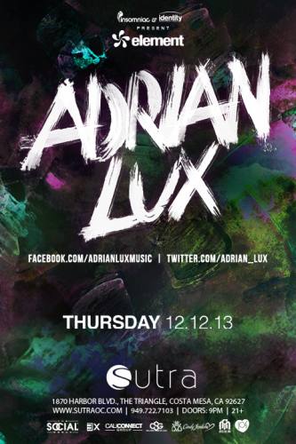 Adrian Lux @ Sutra (12-12-2013)