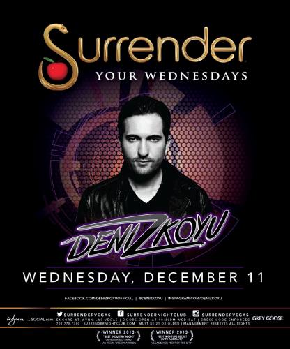 Deniz Koyu @ Surrender Nightclub (12-11-2013)