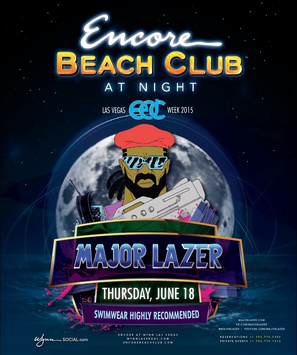 Major Lazer @ Encore Beach Club at Night (Las Vegas, NV) | Tickets