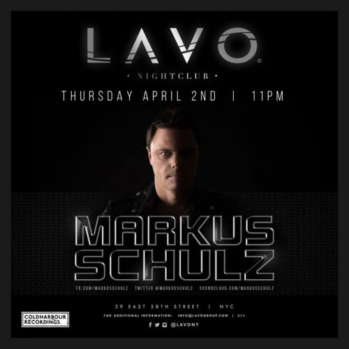 Markus Schulz @ LAVO New York