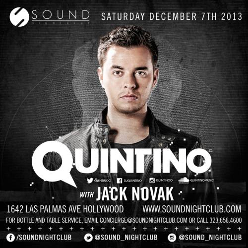 Quintino @ Sound Nightclub