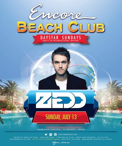 Zedd @ Encore Beach Club (07-13-2014)