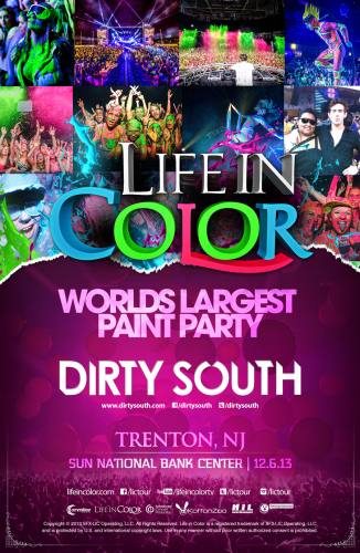 Life in Color w/ Dirty South & David Solano @ Sun National Bank Center