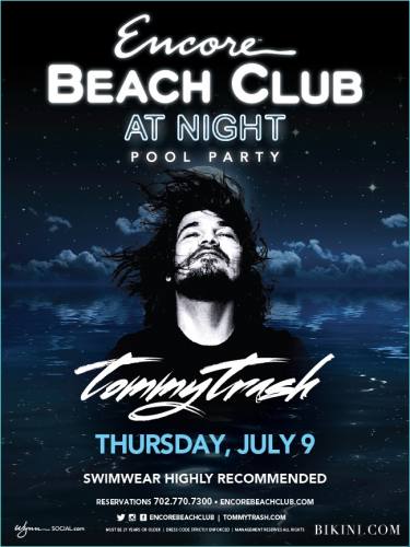 Tommy Trash @ Encore Beach Club at Night