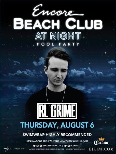 RL Grime @ Encore Beach Club at Night
