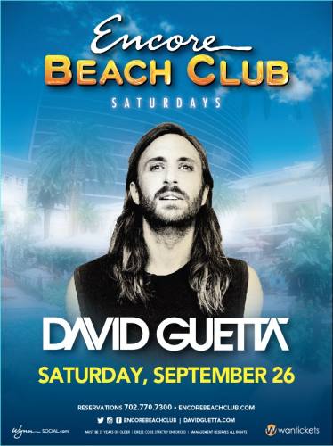 David Guetta @ Encore Beach Club (09-26-2015)