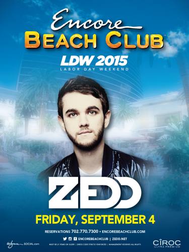 Zedd @ Encore Beach Club (09-04-2015)