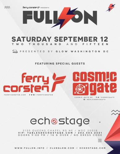 Ferry Corsten & Cosmic Gate @ Echostage
