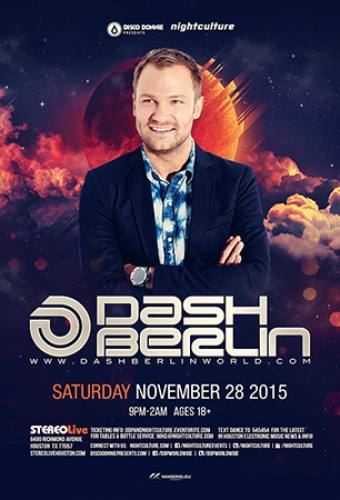 Dash Berlin @ Stereo Live (11-28-2015)