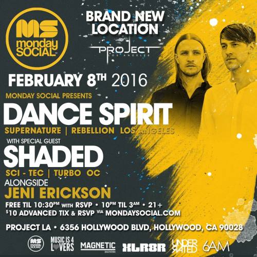 Monday Social feat. Dance Spirit & SHADED at PROJECT LA