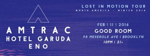 Amtrac with special guests at Good Room