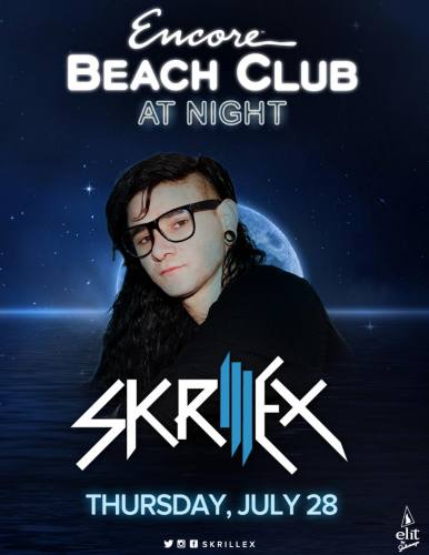 Skrillex @ Encore Beach Club at Night (07-28-2016)