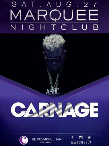 Carnage @ Marquee Nightclub (08-27-2016)