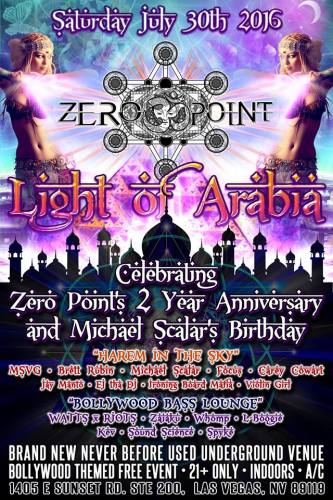 Zero Point: Light of Arabia, Bollywood Themed 